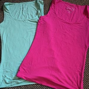INC Interantional Concepts  Sleeveless Tank Tops 2- Pink and Aqua